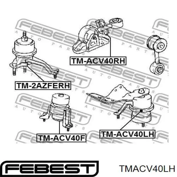 Подушка (опора) двигуна, ліва MRB71003 MarkBest