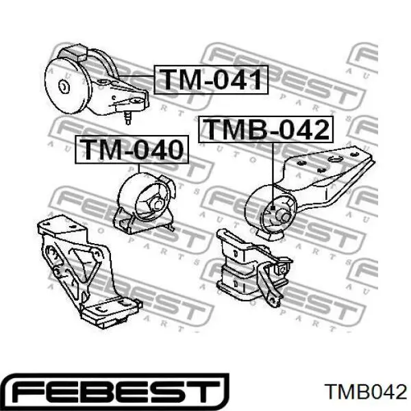 Задня опора двигуна TMB042 FEBEST
