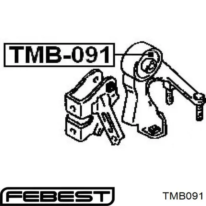 Задня втулка двигуна TMB091 FEBEST