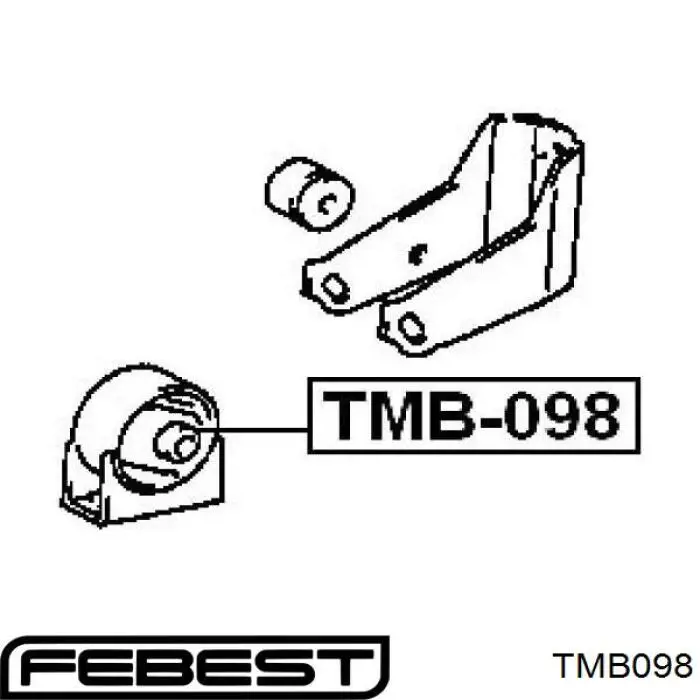 TMB098 Febest подушка (опора двигуна, передня)
