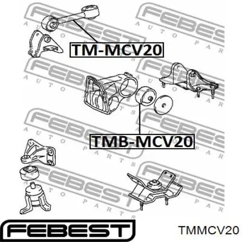 Подушка (опора) двигуна, права верхня TMMCV20 Febest