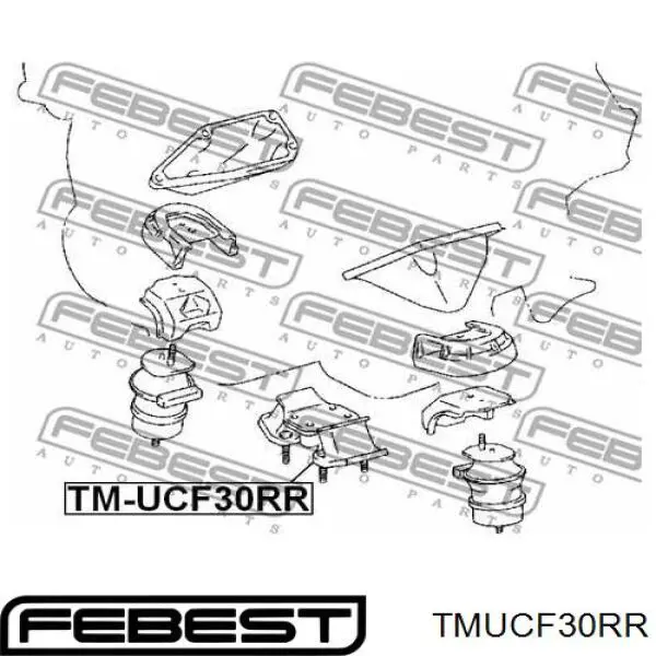 Подушка (опора) двигуна, задня MarkBest MRB71236 ціна, від 52.40 USD