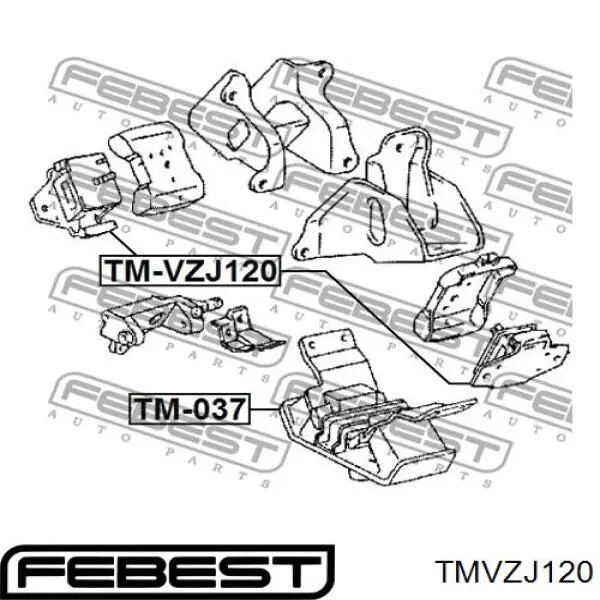 AWSTO1357 Tenacity подушка (опора двигуна, передня)