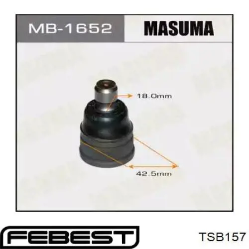 Подушка рами (кріплення кузова) TSB157 Febest