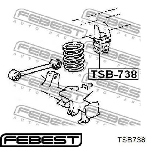 TSB738 Febest буфер-відбійник амортизатора заднього