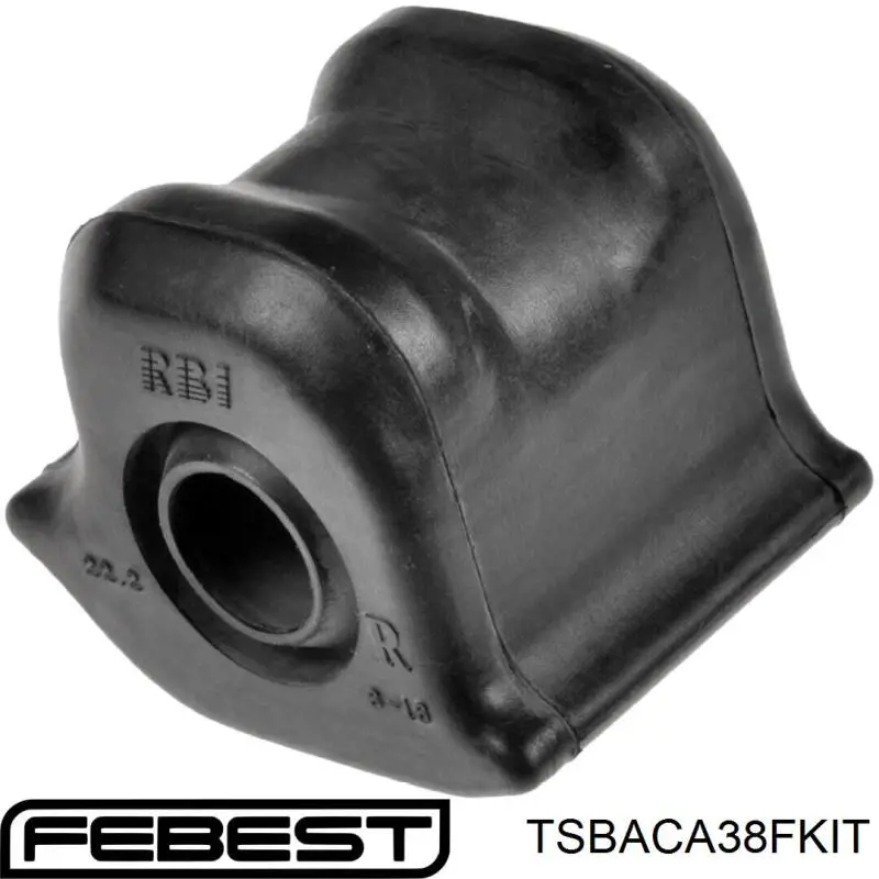 Втулка стабілізатора переднього, комплект Febest TSBACA38FKIT