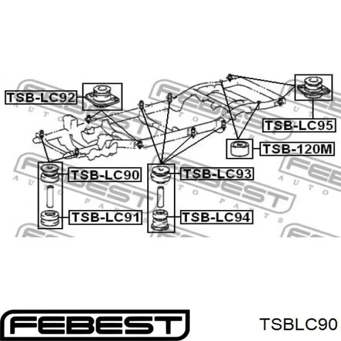 5220135090 Toyota Кріплення платформи