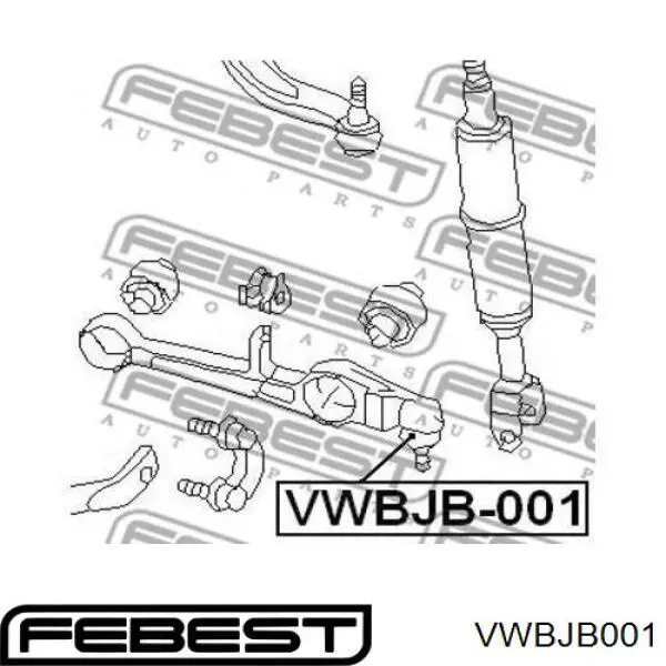 VWBJB001 Febest пильник опори кульової нижній