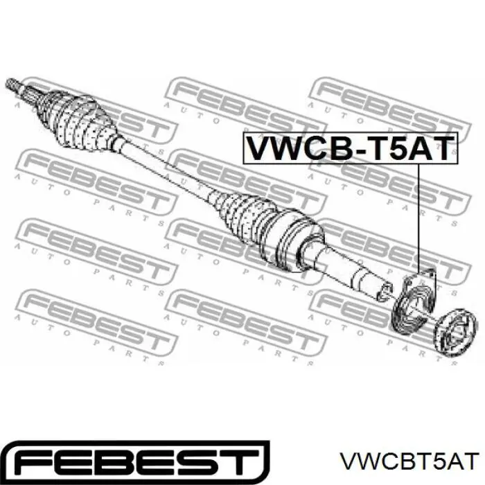 Підвісний підшипник передньої піввісі VWCBT5AT FEBEST