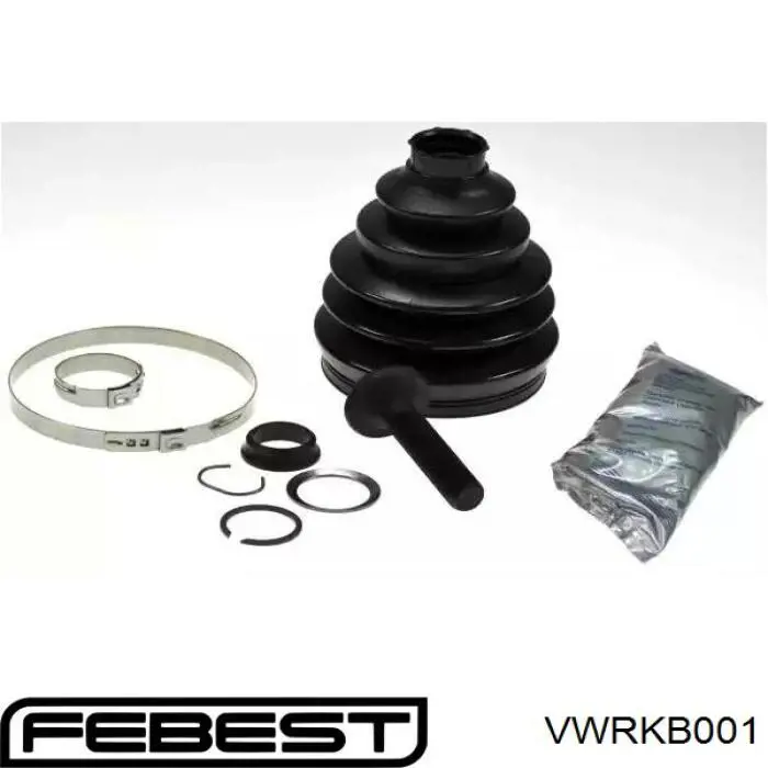 Пильник рульової тяги Febest VWRKB001 ціна, від 7.89 USD