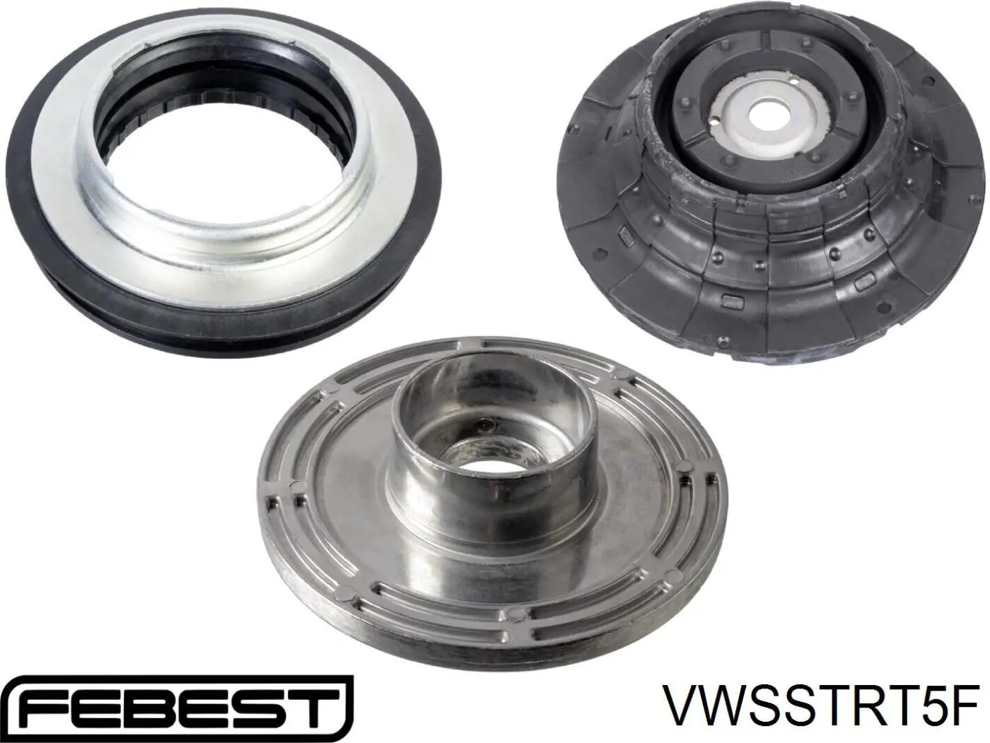 Опора стійки амортизатора переднього Febest VWSSTRT5F ціна, від 15.70 USD
