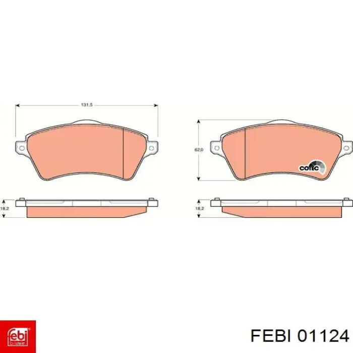 Купити 01124 Febi Шворінь колеса