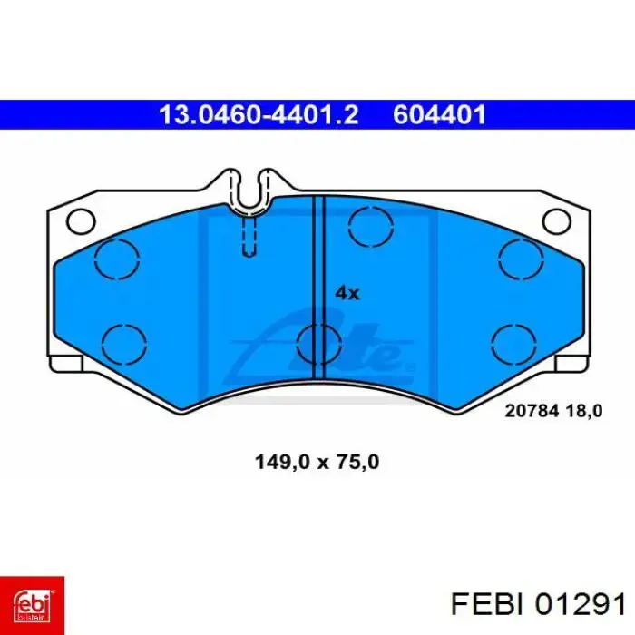 Купити 01291 Febi Насос охолоджуючої рідини