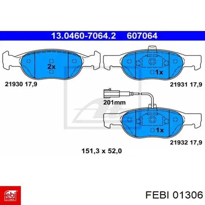 Проставка (гумове кільце) пружини задньої, верхня Febi 01306 ціна, від 5.27 USD