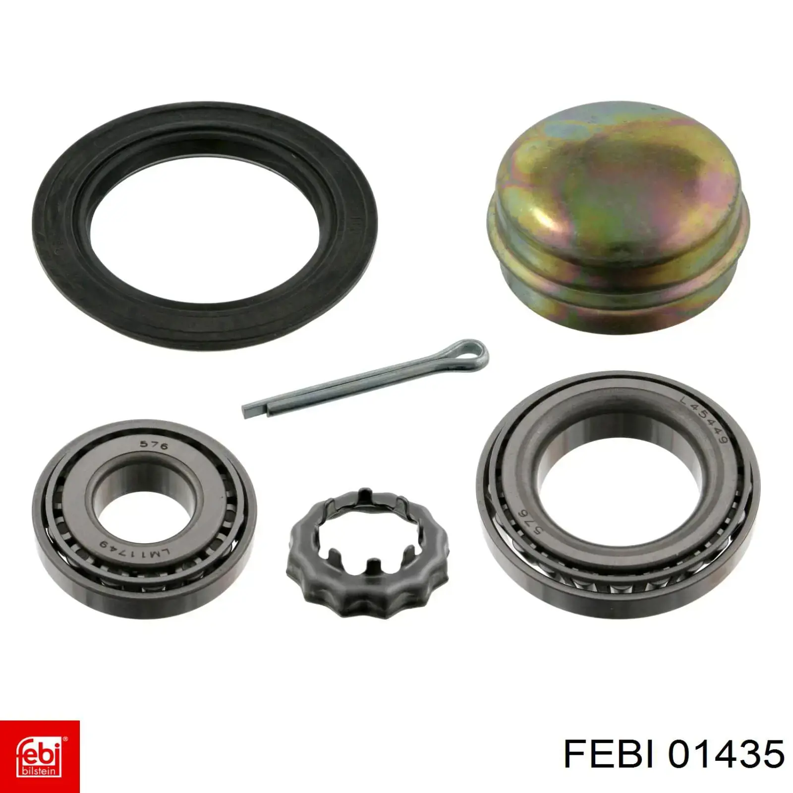 Купити 01435 Febi Ремкомплект шкворня поворотного кулака