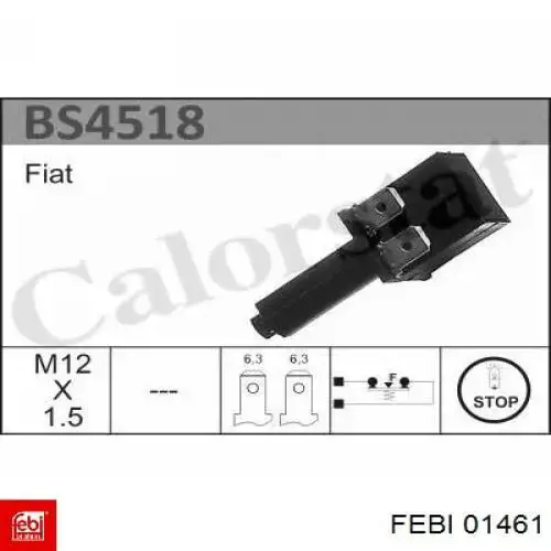 Кнопка стоп-сигналу Febi 01461 ціна, від 3.51 USD