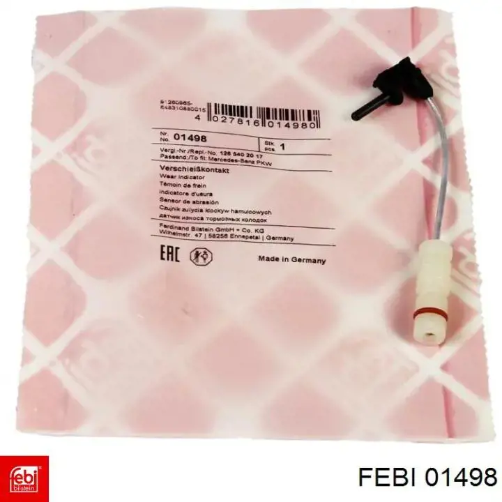 Купити 01498 Febi Датчик зносу колодок