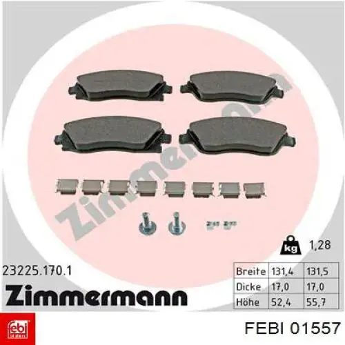  Febi 01557 ціна, від 0.91 USD