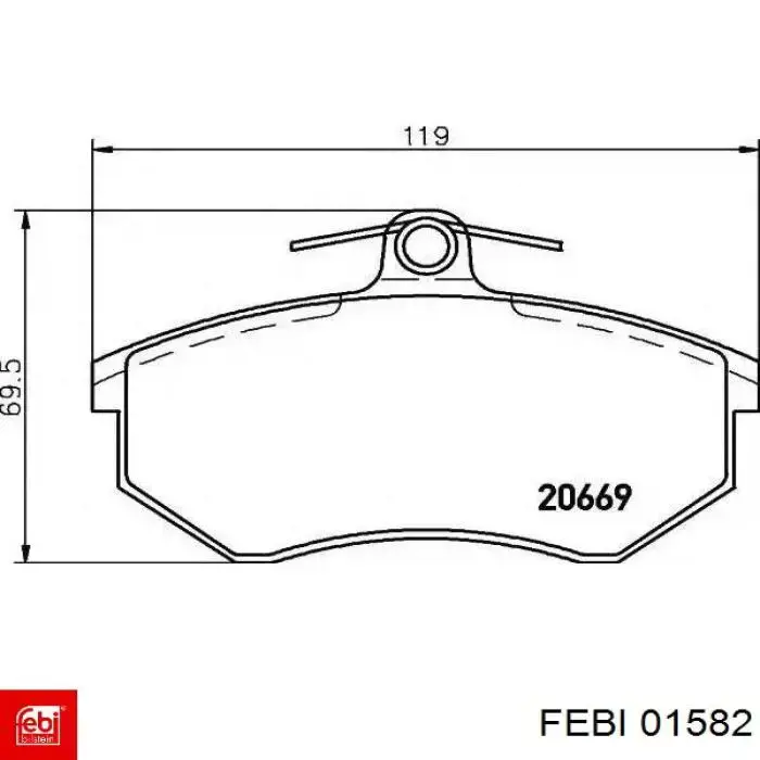 Купити 01582 Febi Розподільний вал впускний