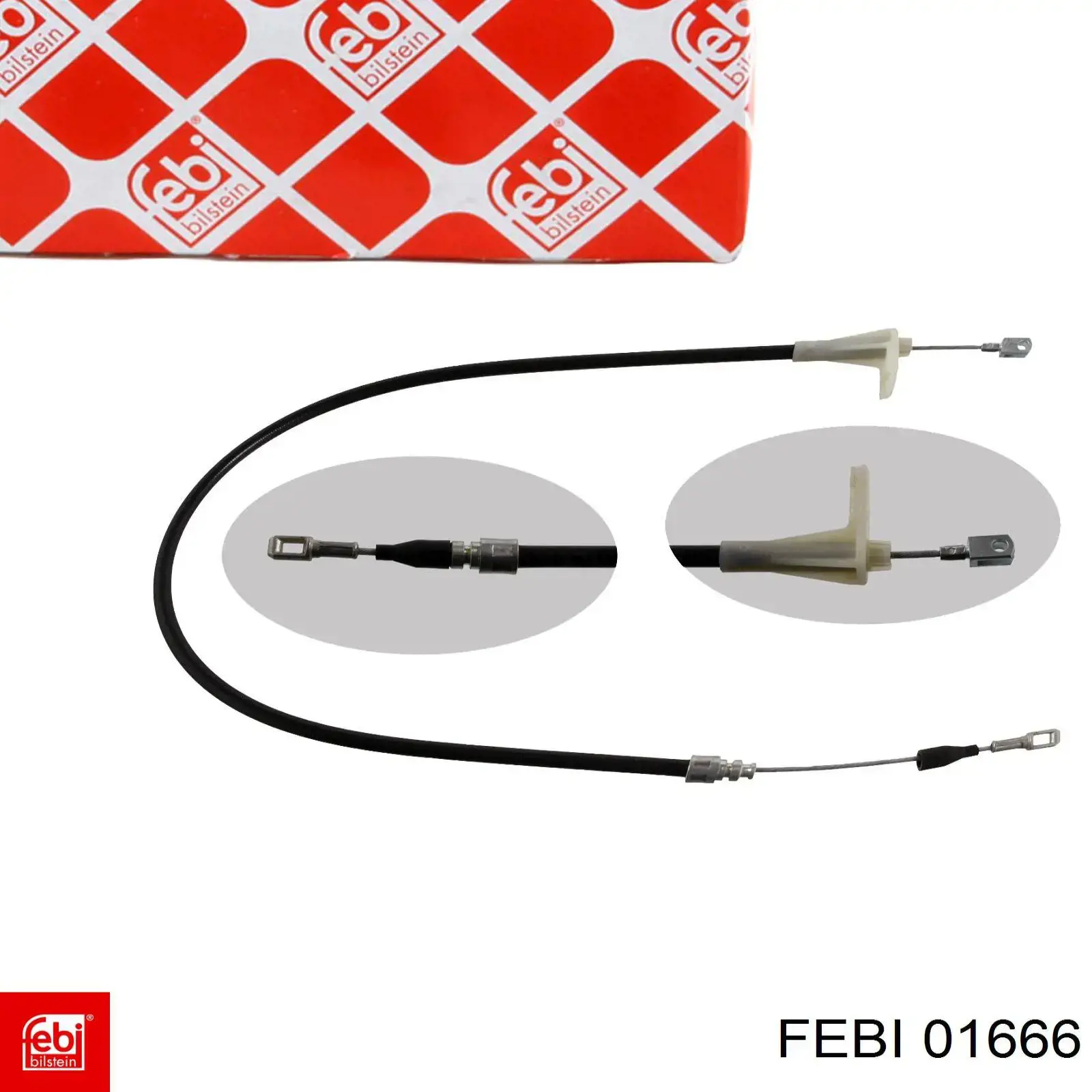 Трос ручного гальма задній, правий/лівий Febi 01666 ціна, від 9.02 USD