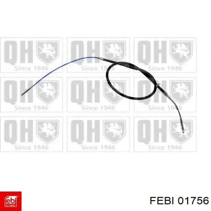 Трос ручного гальма задній, правий/лівий 01756 Febi