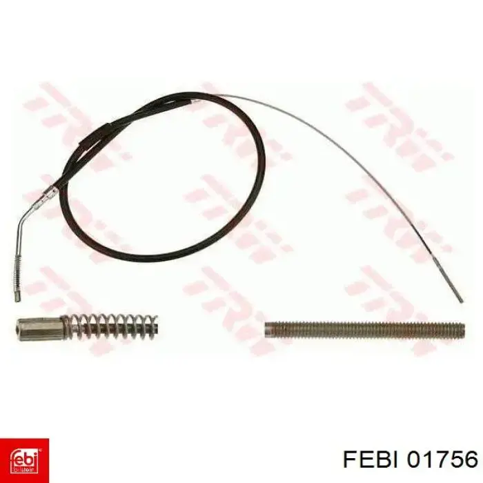 Трос ручного гальма задній, правий/лівий Febi 01756 ціна, від 9.61 USD