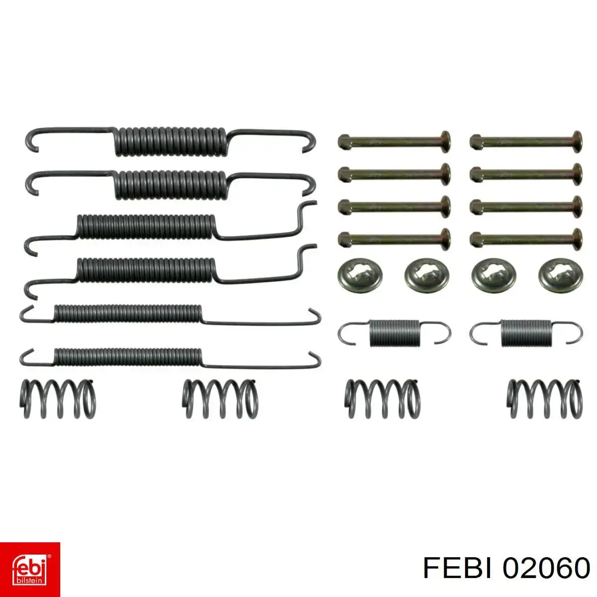Купити 02060 Febi Монтажний комплект задніх барабанних колодок