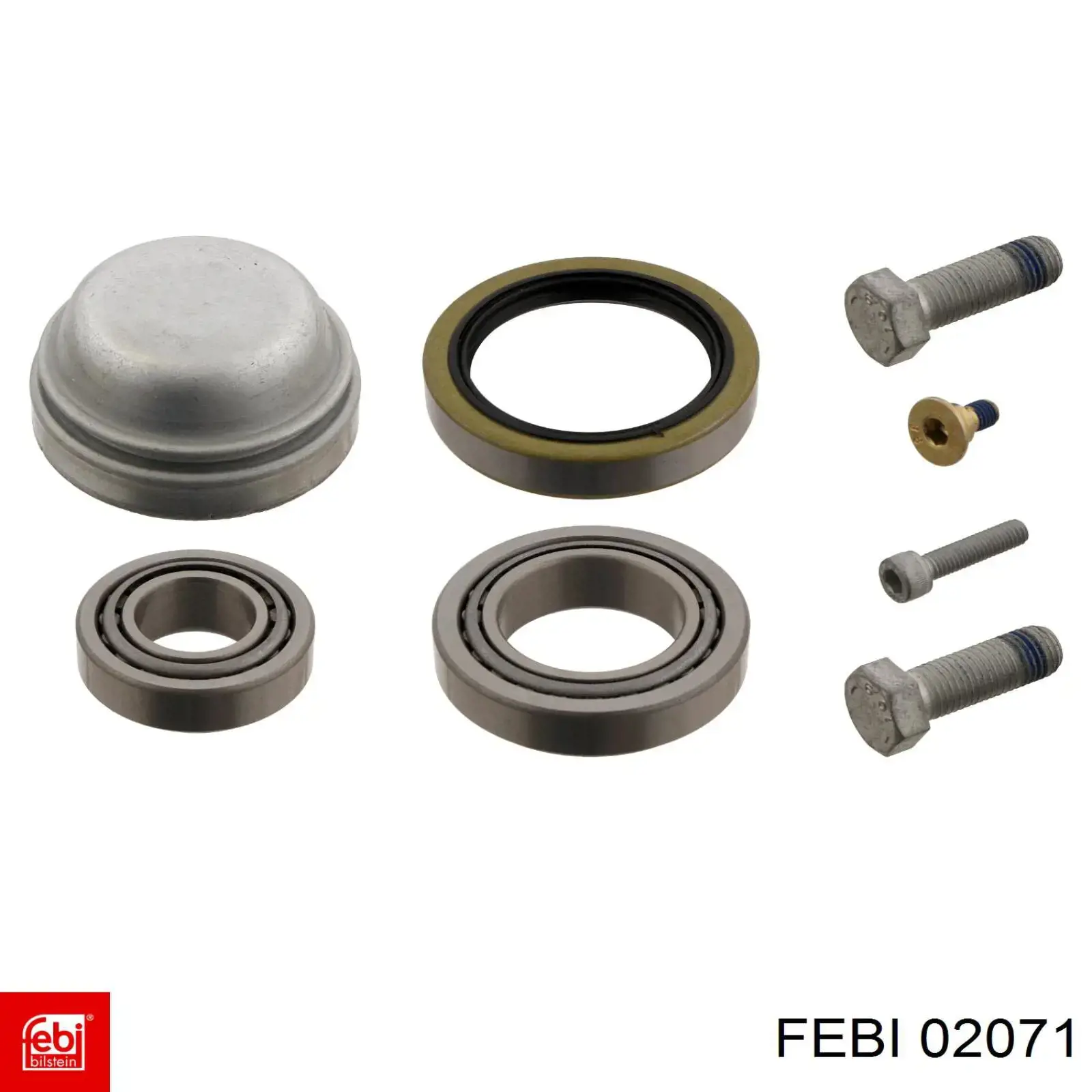 Комплект підшипник маточини передньої Febi 02071 ціна, від 17.32 USD