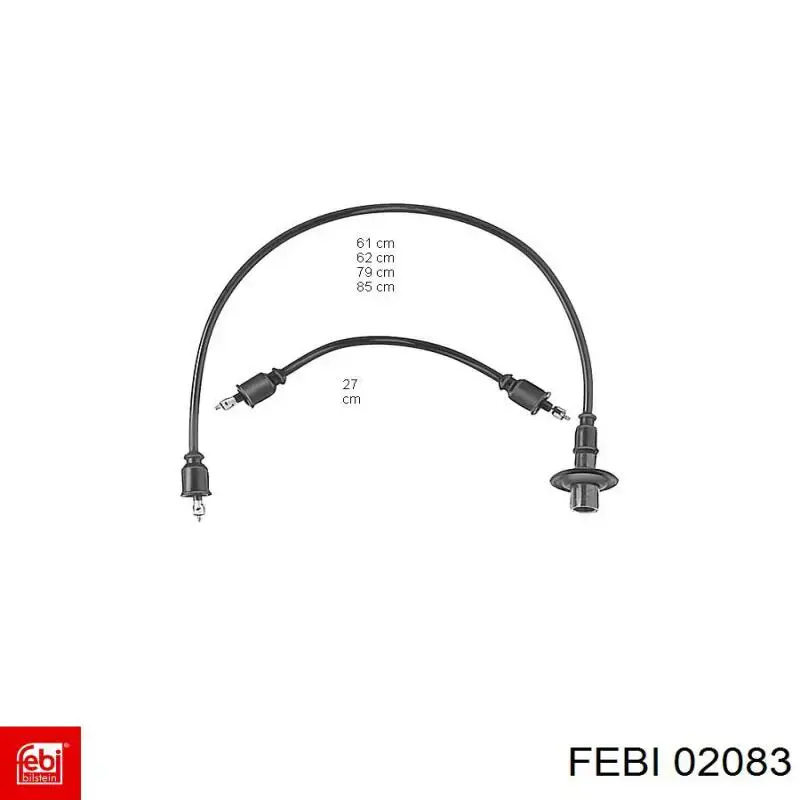 Купити 02083 Febi Сальник колінвала задній