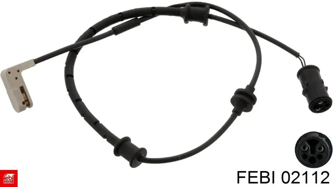 Купити 02112 Febi Датчик зносу гальмівних колодок, передній