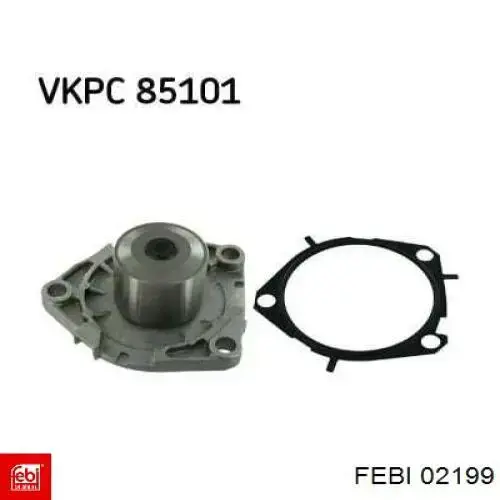 Ремкомплект гальмівних колодок Febi 02199 ціна, від 5.86 USD