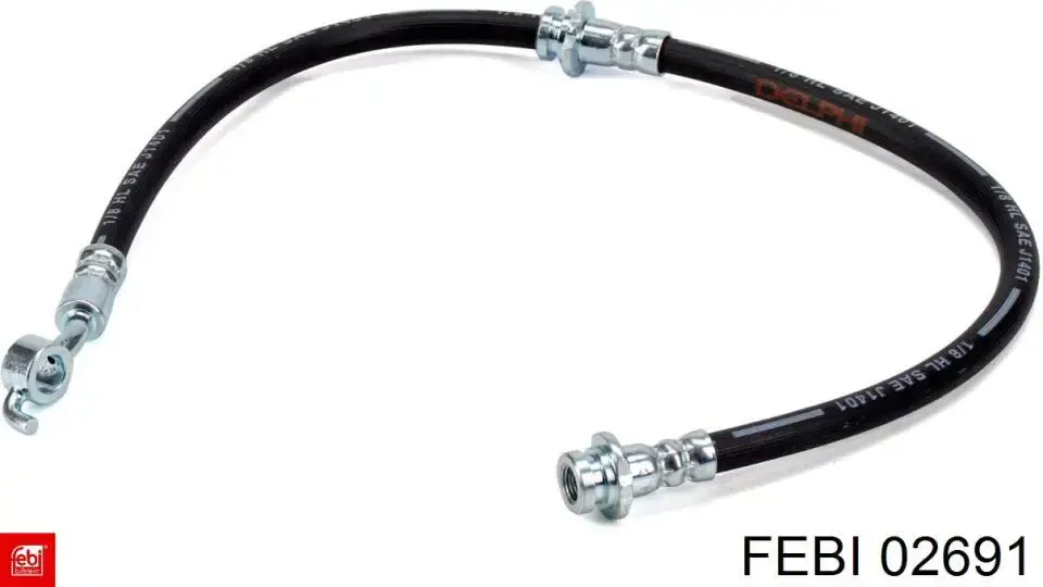 Шланг гальмівний задній Febi 02691 ціна, від 4.19 USD