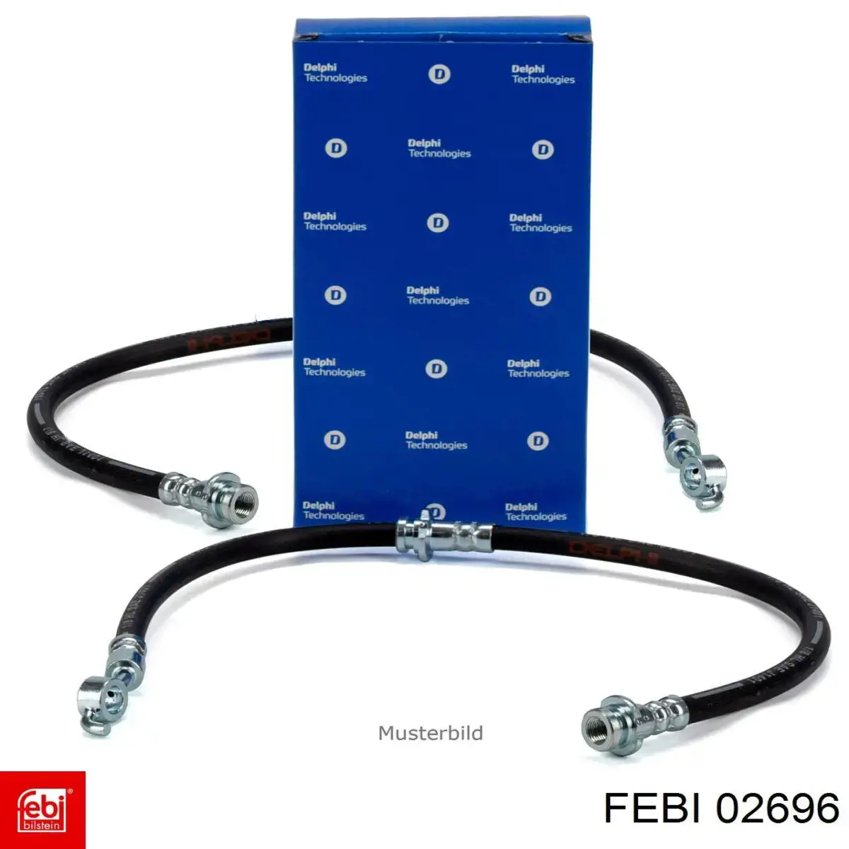 Купити 02696 Febi Гальмівні шланги передні