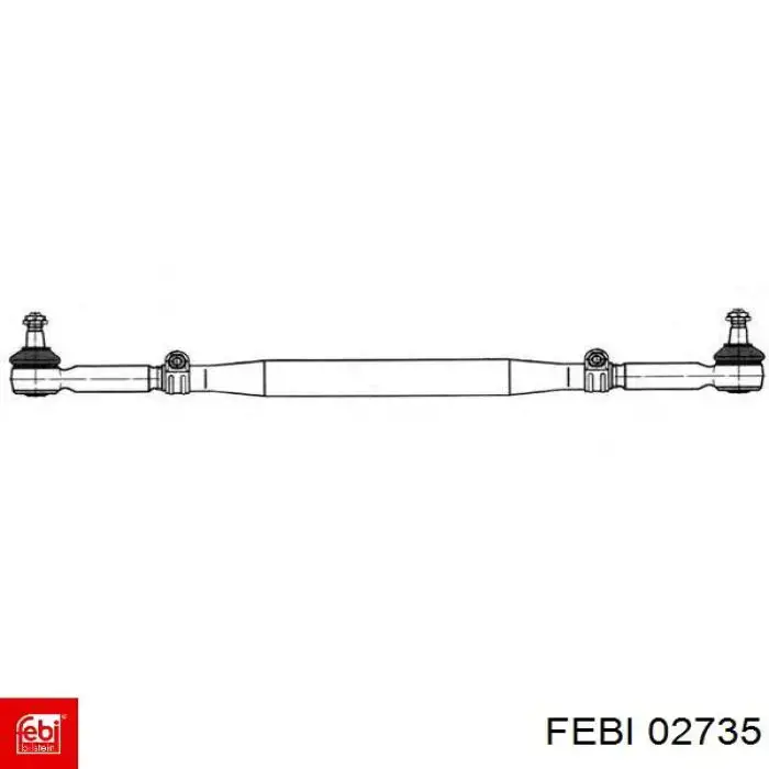 Тяга рульова в зборі Febi 02735 ціна, від 114.52 USD