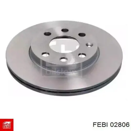 Диск гальмівний передній Febi 02806
