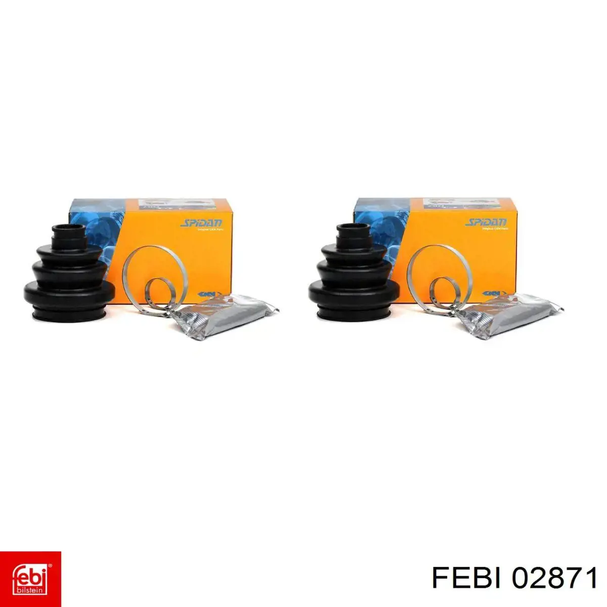 Пильник гранати внутрішній, передній півосі Febi 02871 ціна, від 5.54 USD