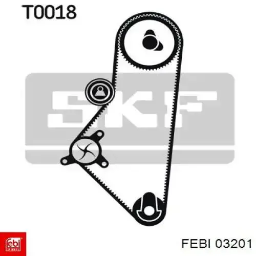 Заглушка блоку циліндрів 03201 Febi