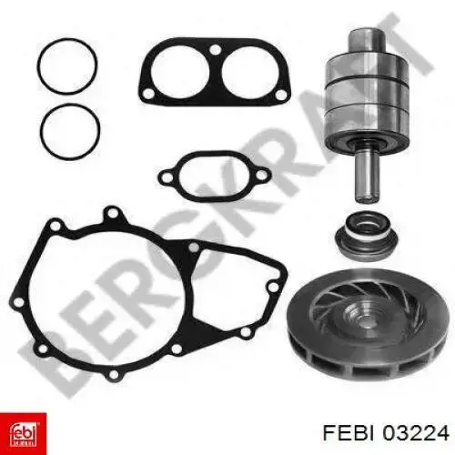 Ремкомплект водяної помпи Febi 03224