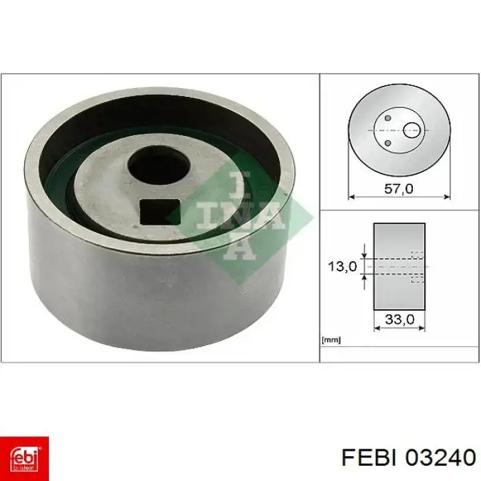 Водяний насос охолодження, з корпусом Febi 03240