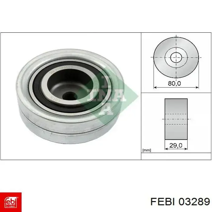 Купити 03289 Febi Пильник шарніра кутових швидкостей внутрішній передній
