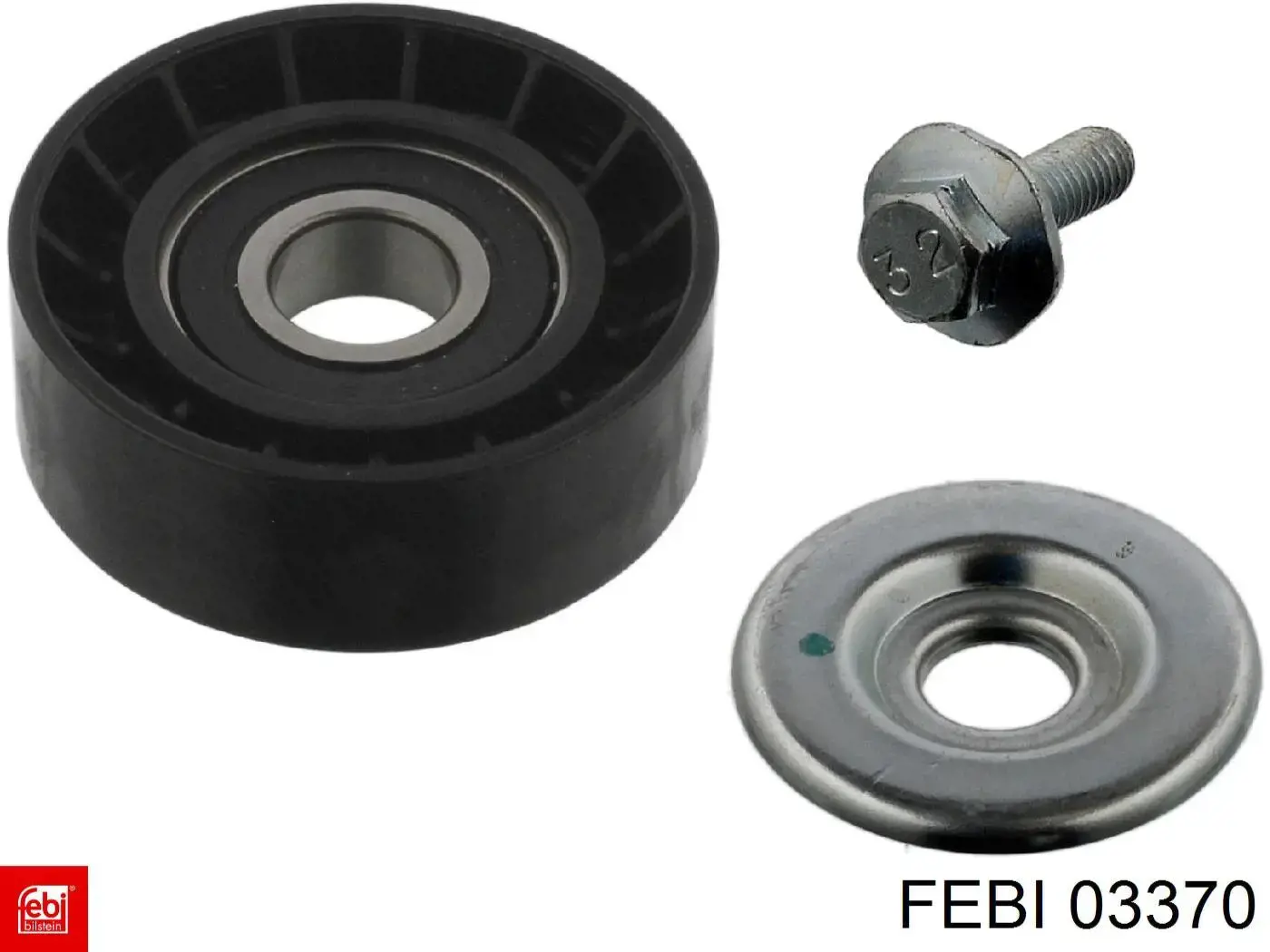 Ролик натяжителя ременя газорозподілу Febi 03370 ціна, від 29.16 USD