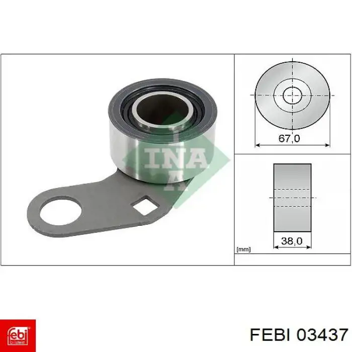 Купити 03437 Febi Палець причіпного пристрою