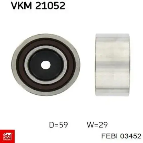 03452 Febi Гайка колеса