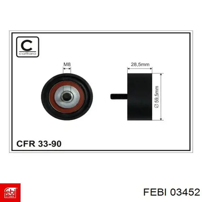 Гайка кріплення колеса Febi 03452 ціна, від 1.12 USD