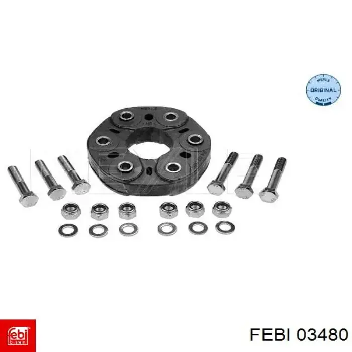 Муфта кардана еластична, перед./зад. Febi 03480 ціна, від 38.01 USD