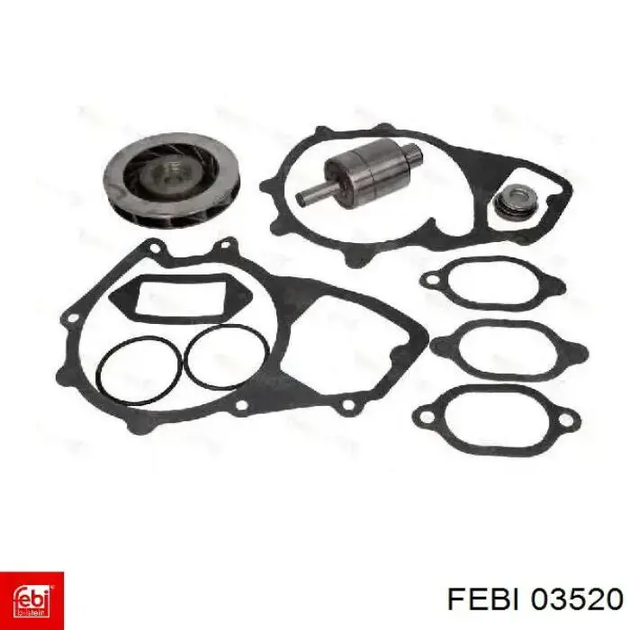 Купити 03520 Febi Ремкомплект помпи води