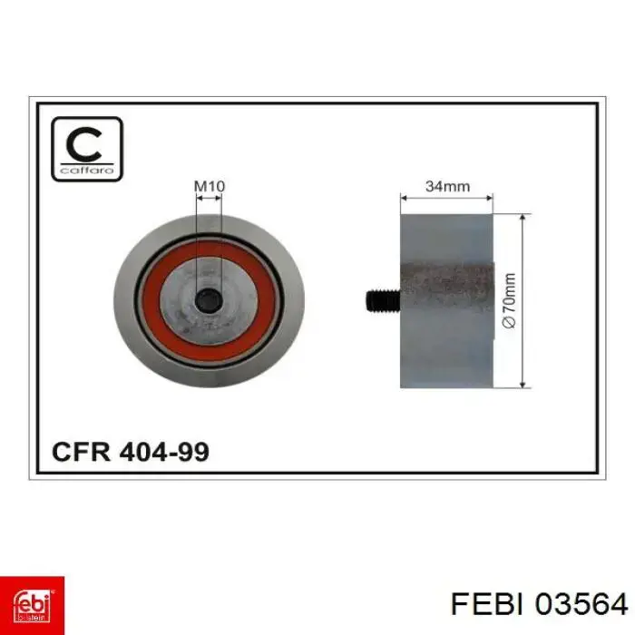 Рокер клапана Febi 03564 ціна, від 3.39 USD