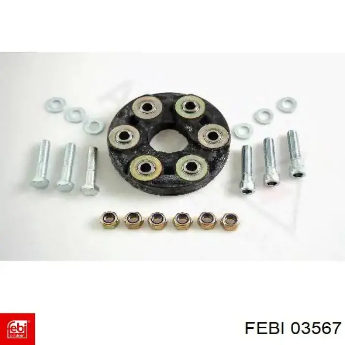 Муфта кардана еластична, передня 03567 Febi