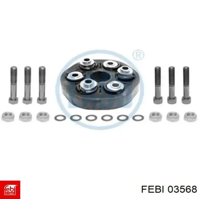 Купити 03568 Febi Гумова муфта кардана