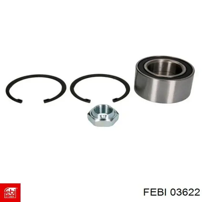 Підшипник маточини передньої/задньої 03622 Febi